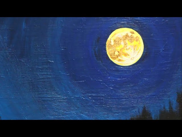 十五夜の月】#油彩画 #芸術 #油絵 #絵 #アート #oilpainting #oil