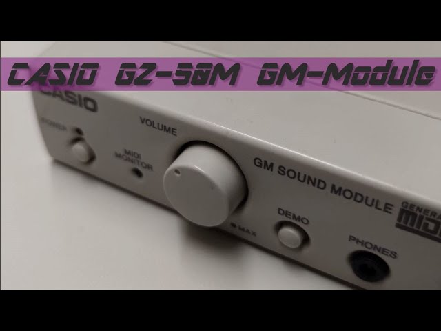 Casio GZ-50M General Midi Sound-Module playing Age Of Empires