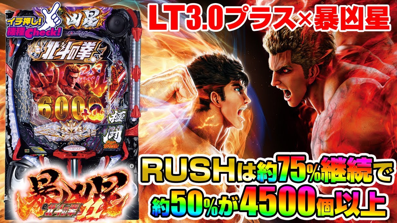 パチンコ 新台【e 北斗の拳11 暴凶星】暴凶星がスマパチで登場! LTは約