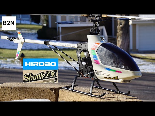 First flight after restoration | Hirobo Shuttle ZXX | VINTAGE R/C