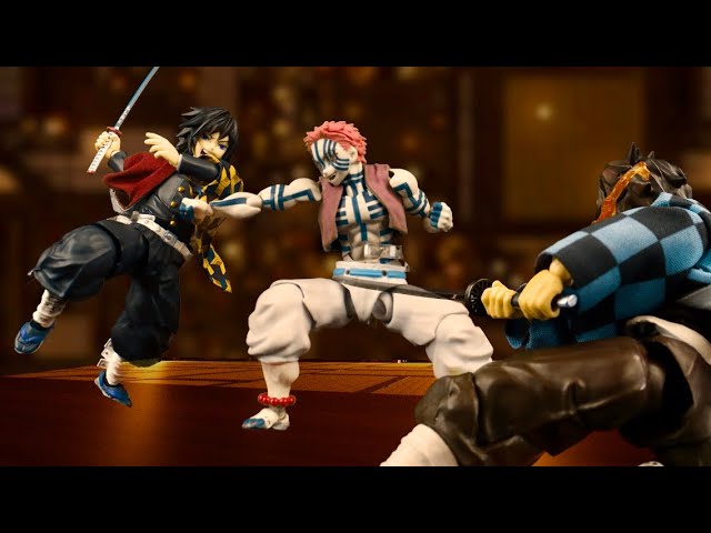 鬼滅の刃 無限城 炭治郎 義勇 VS 猗窩座 FanAnimation stop motion ②