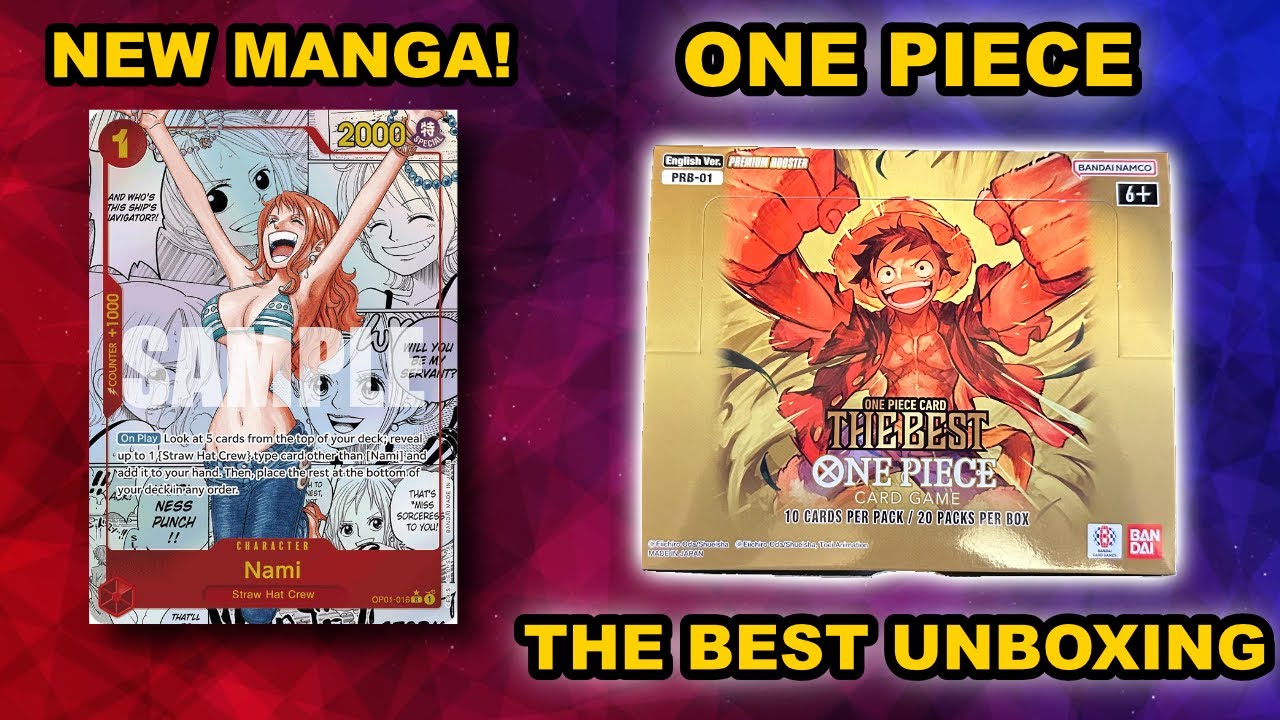 NEW MANGA NAMI!! | One Piece Card Game | PRB-01 Unboxing - YouTube
