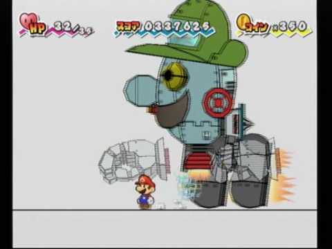 スーパーペーパーマリオ]ジャンプ攻撃のみプレイ その66 - YouTube