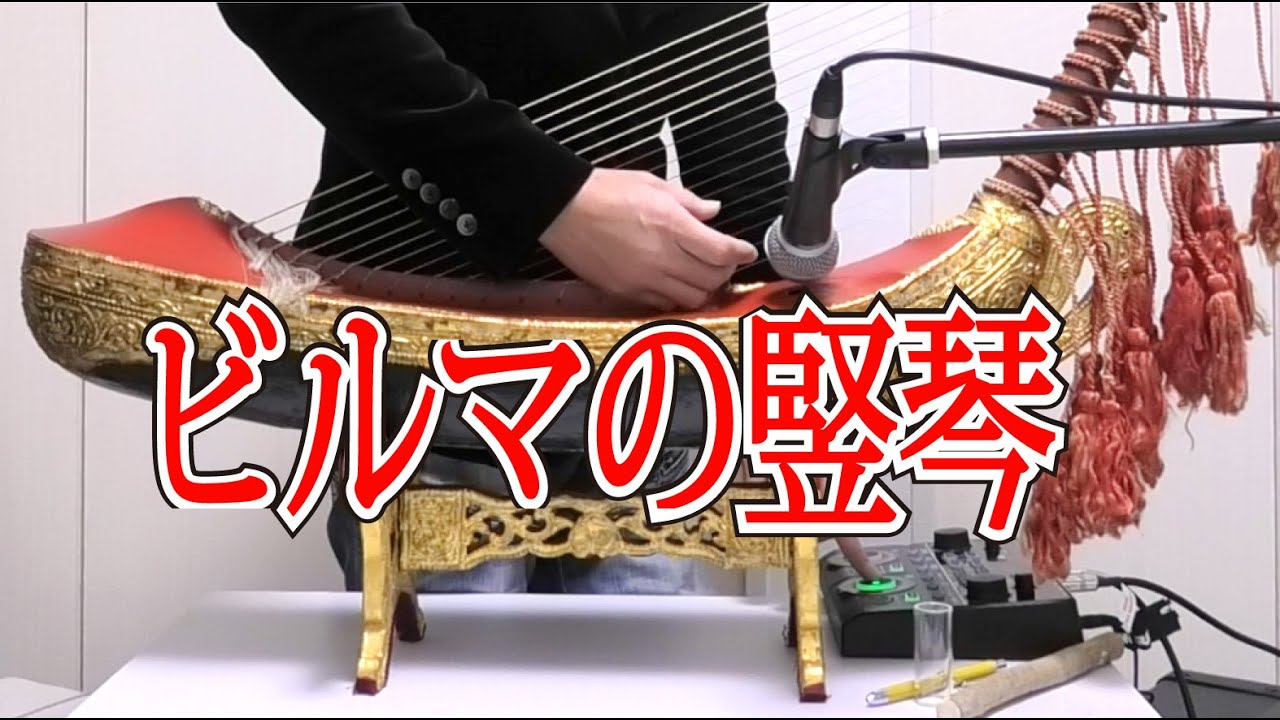 Myanmar folk instrument Saung Gauk performance | Playing the