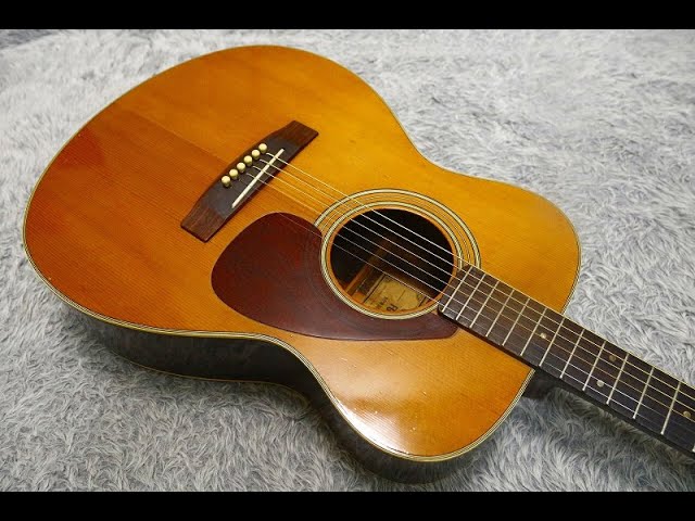 1970's made VintageYamaha FG-250 Acoustic Guitar GREEN Label Made