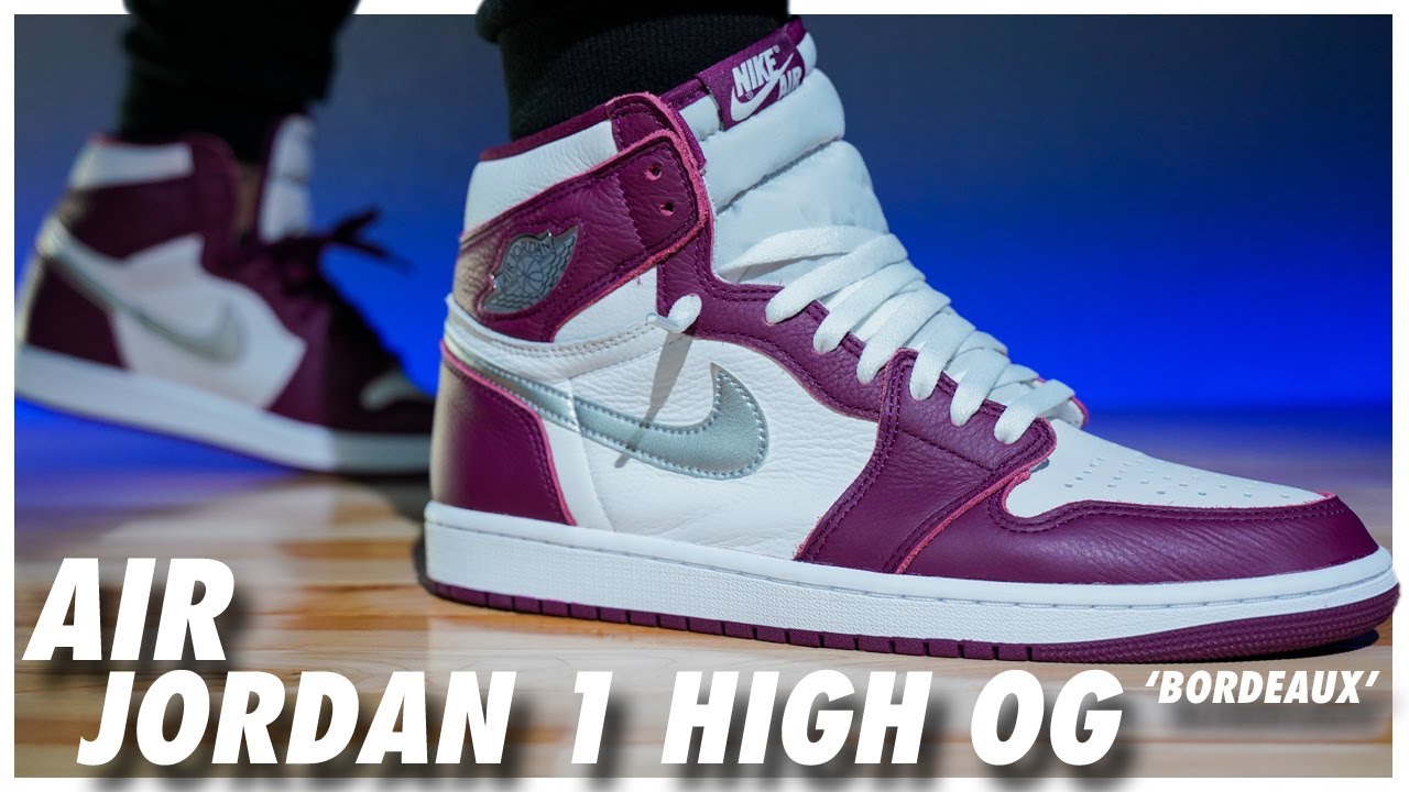 Air Jordan 1 High OG Bordeaux - YouTube