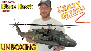 1:18 scale BLACK HAWK helicopter (by Elite Force) - YouTube