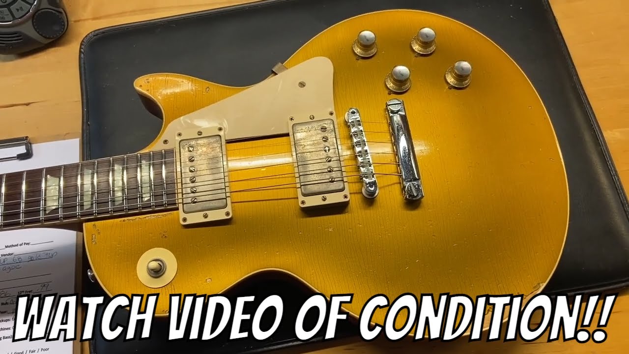 2019 Gibson Custom Shop '68 Les Paul Gold Top Humbucker Heavy Aged