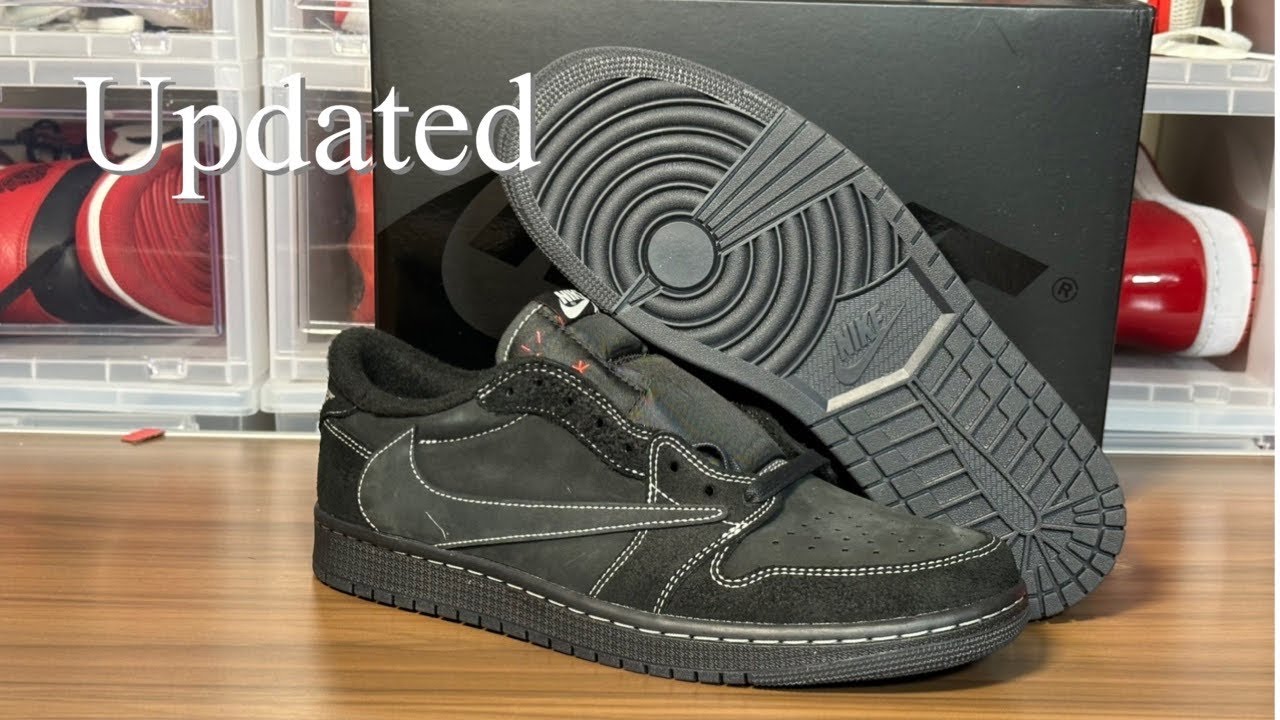 AJ1 Low x Travis Scott Black Phantom Review (3rd Party) - YouTube