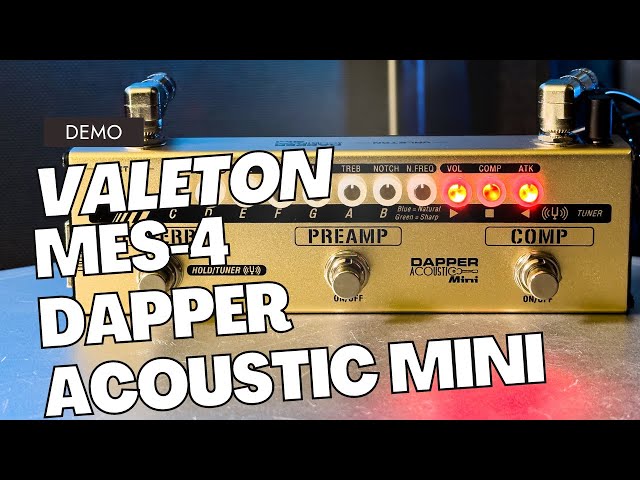 Valeton MES-4 Dapper Acoustic Mini pedal demo - YouTube