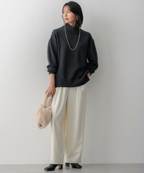 洗える】カシミヤブレンド ハイネック ニット （ニット・セーター