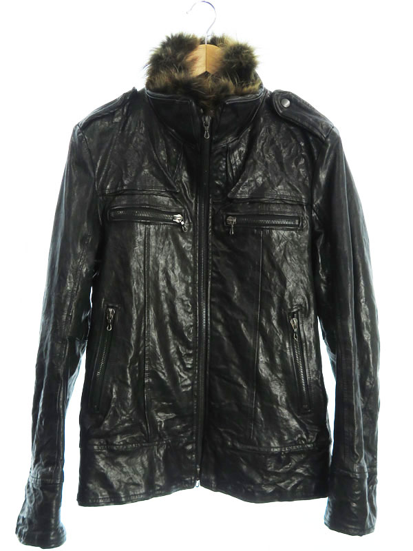 SHELLAC】【ririジッパー】【アウター】シェラック『レザージャケット