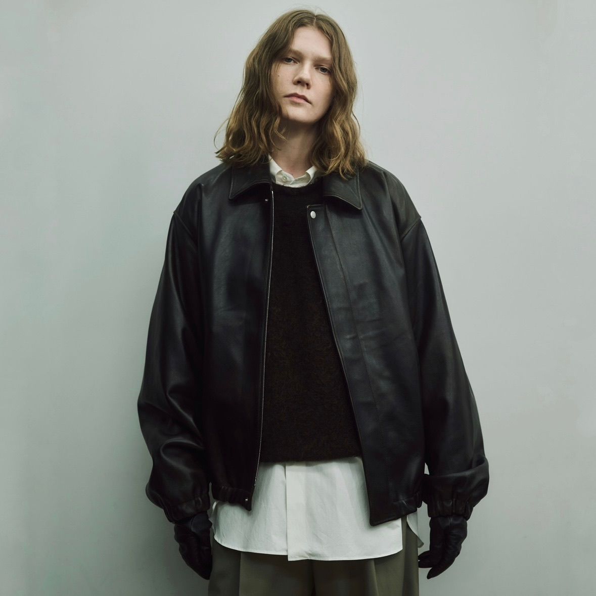 ssstein - 【再販売通知受付可能】Sheep Leather Zip Short Jacket