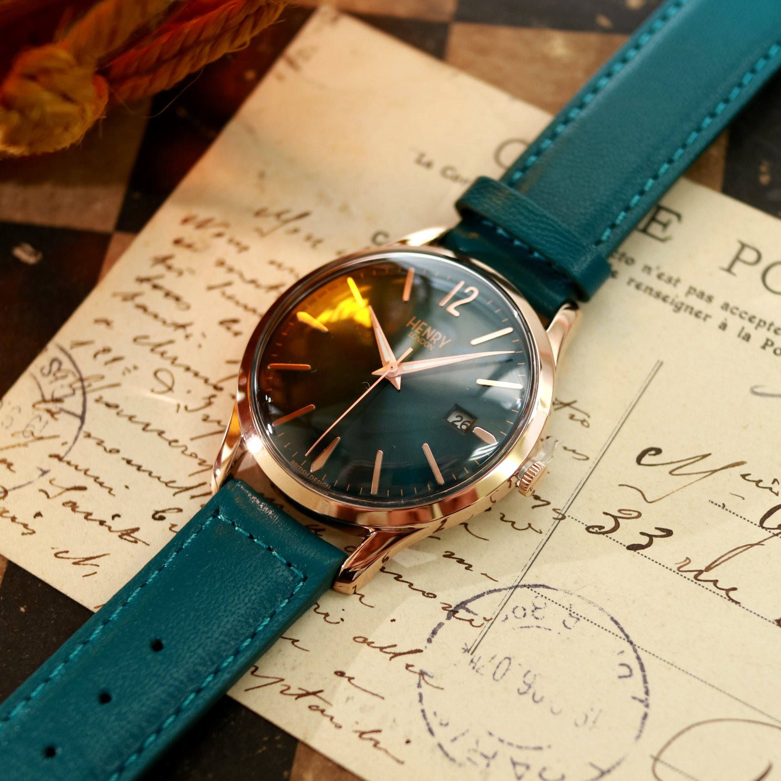 HENRY LONDON - 「STRATFORD」 DATE WATCH 39mm メンズ | corne/コルネ
