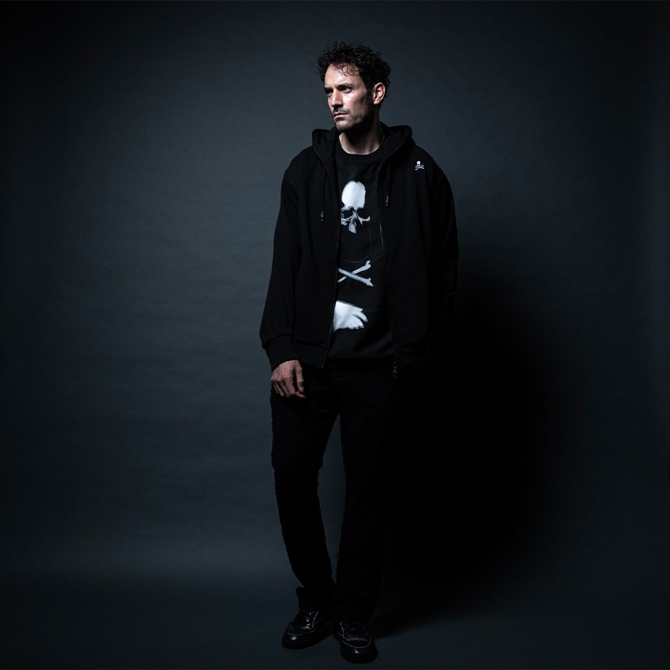 mastermind JAPAN - xTRIPPY ART ZIP PARKA ROCK STARS Black | River