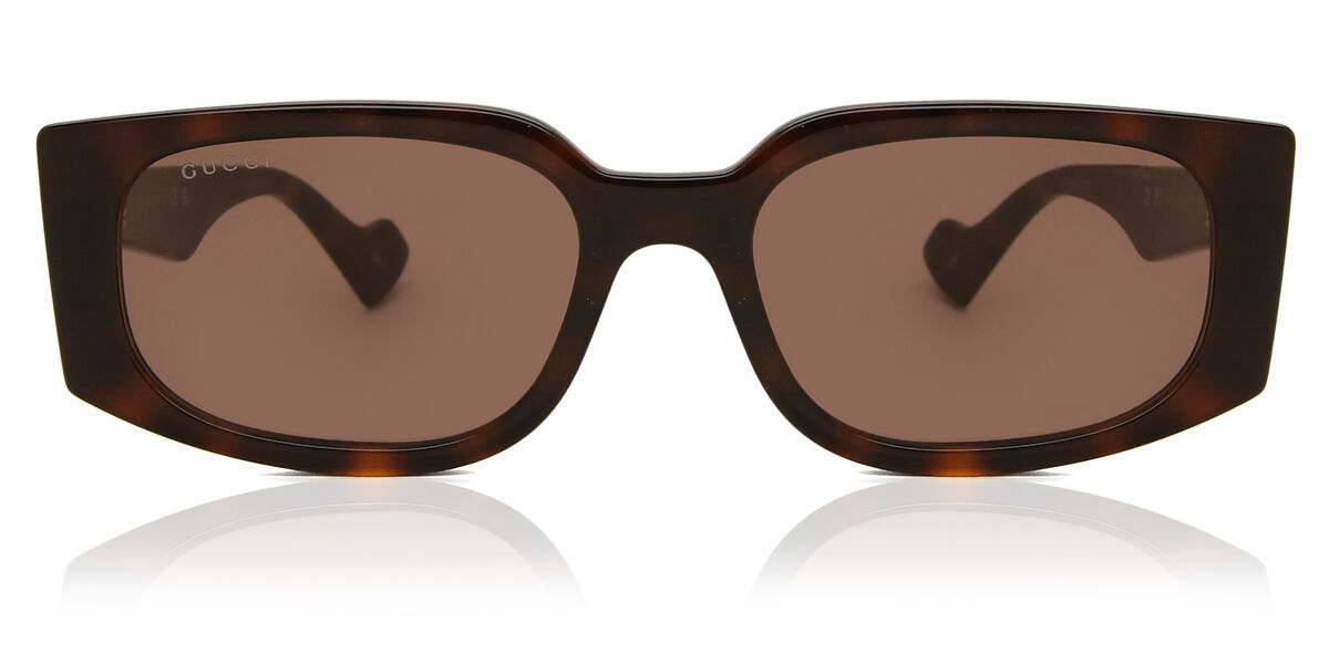 Gucci GG1534S 002 Rectangle Tortoise Sunglasses | SmartBuyGlasses US