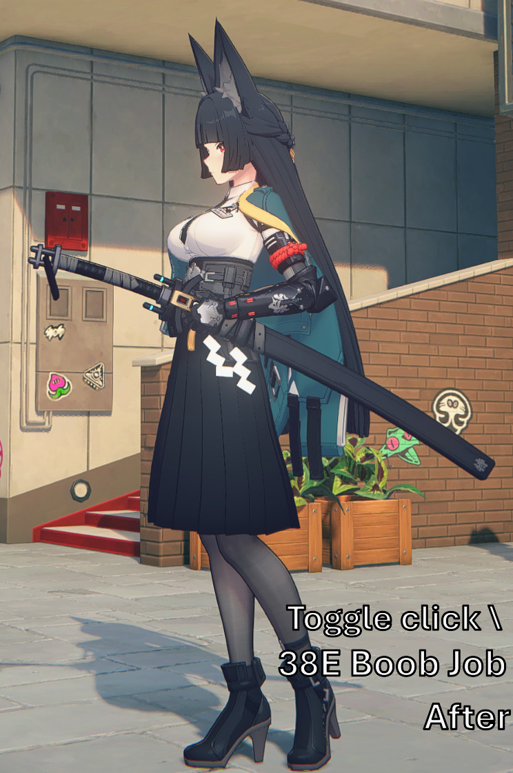 Blessed Miyabi with Booba,Skirt,Panties Toggles! Mod for Zenless