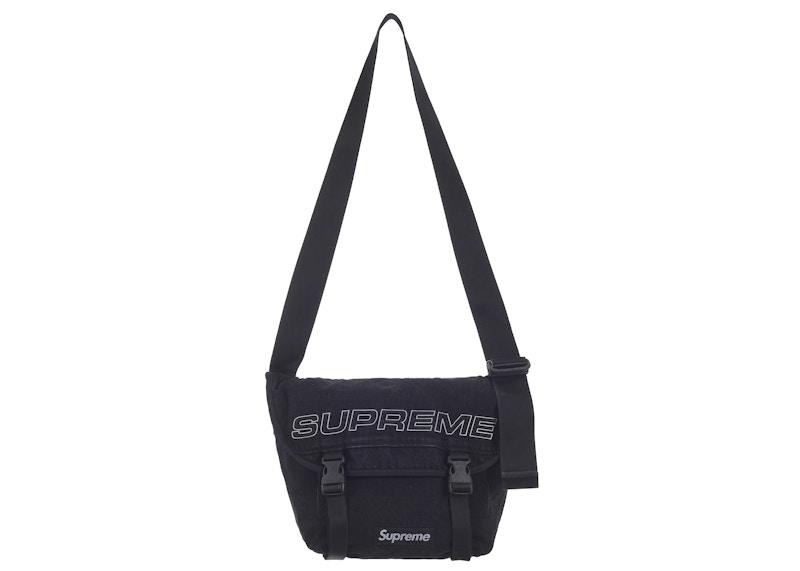 Supreme Denim Messenger Bag Black - FW25 - US