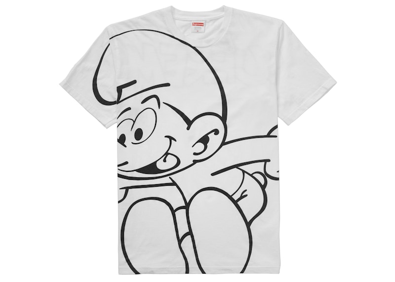 Supreme Smurfs Tee White Men's - FW20 - US