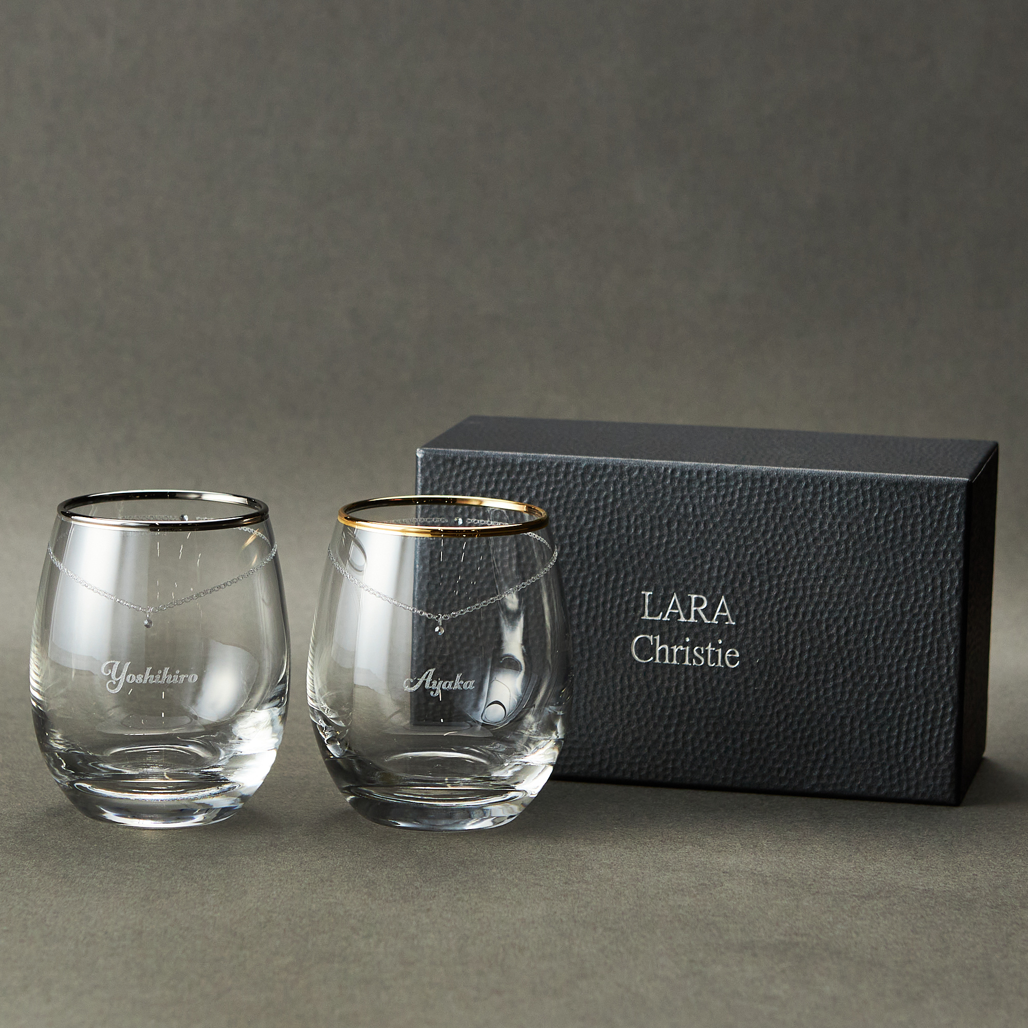 名入れギフト】クリスタルワイングラスwithSWAROVSKIペア | プレミアム