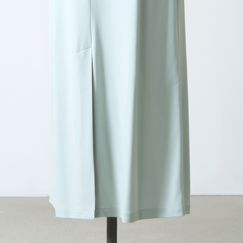 08sircus (ゼロエイトサーカス) Cupro jersey straight long skirt
