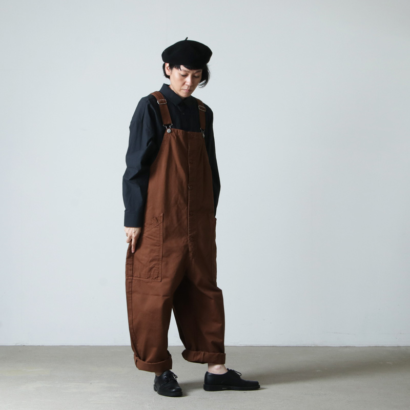 HARVESTY (ハーベスティ) オーバーオール チノクロス製品染