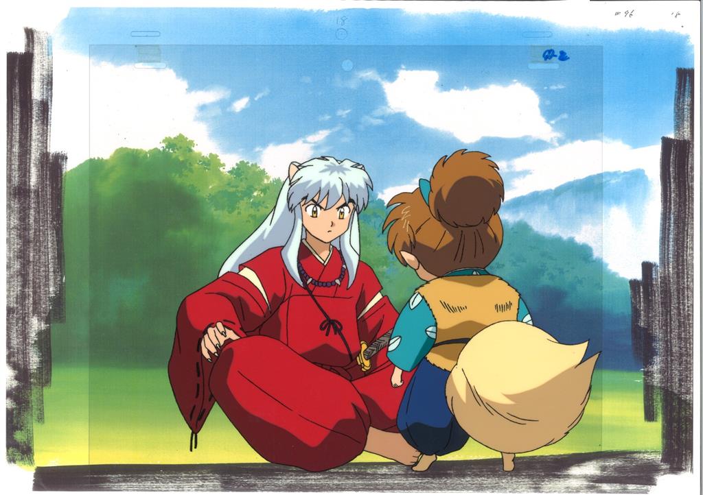 セル画 犬夜叉 犬夜叉＆七宝