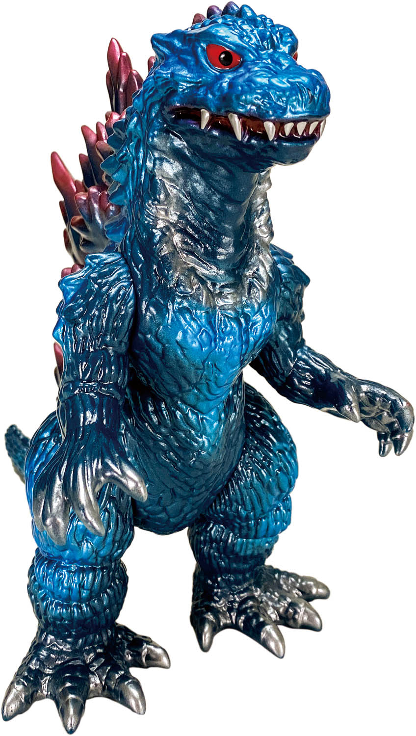 M1号 ミレニアムゴジラ 濃青成型 青塗装 背紫 黒赤目