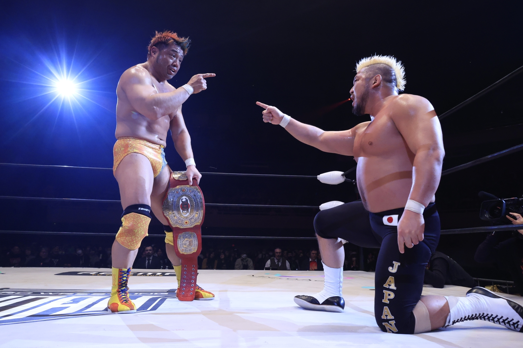 1/1日本武道館大会 試合後コメント OZAWAショック発生! ヒールでも支持