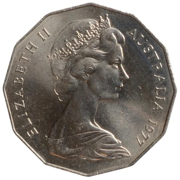 エリザベス2世即位25周年記念50セント硬貨|オーストラリア