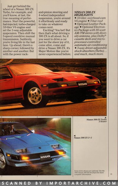 1985 Nissan Full Lineup Brochure (Early Version) - ImportArchive