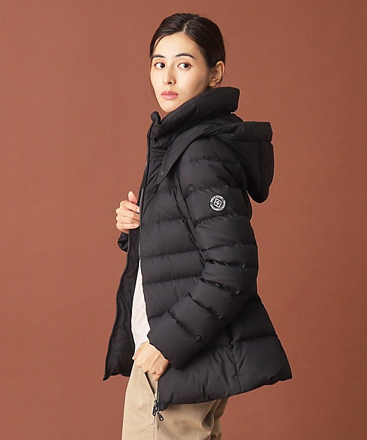 フード取り外し可】ホワイトグースミドルレングスダウン