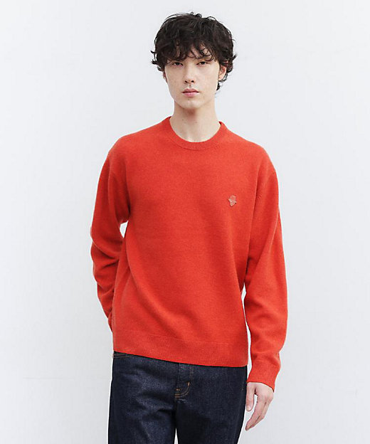 Air Palette Knit】ワンポイント カラーニット プル