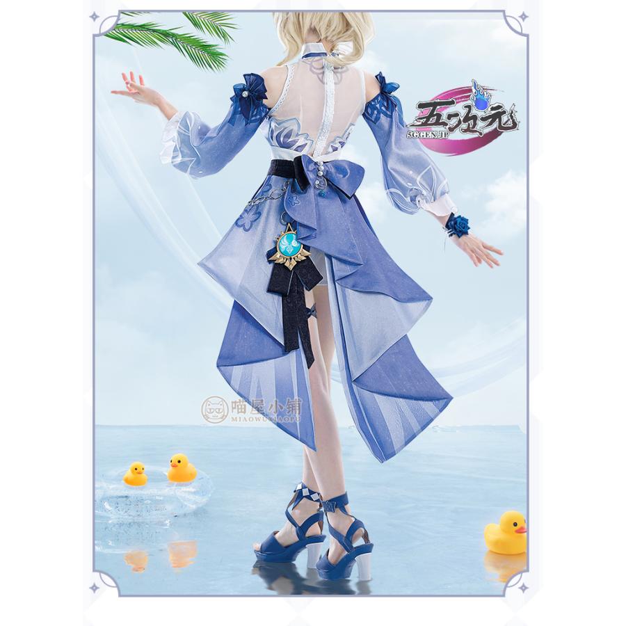 猫屋小舗 原神 コスプレ ジン 水着 新スキン 新衣装 ※ウィッグ 靴 追加