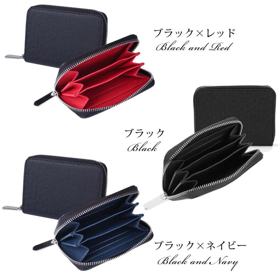 コインケース 小銭入れ メンズ レザー 3色 二つ折り財布 ラウンド