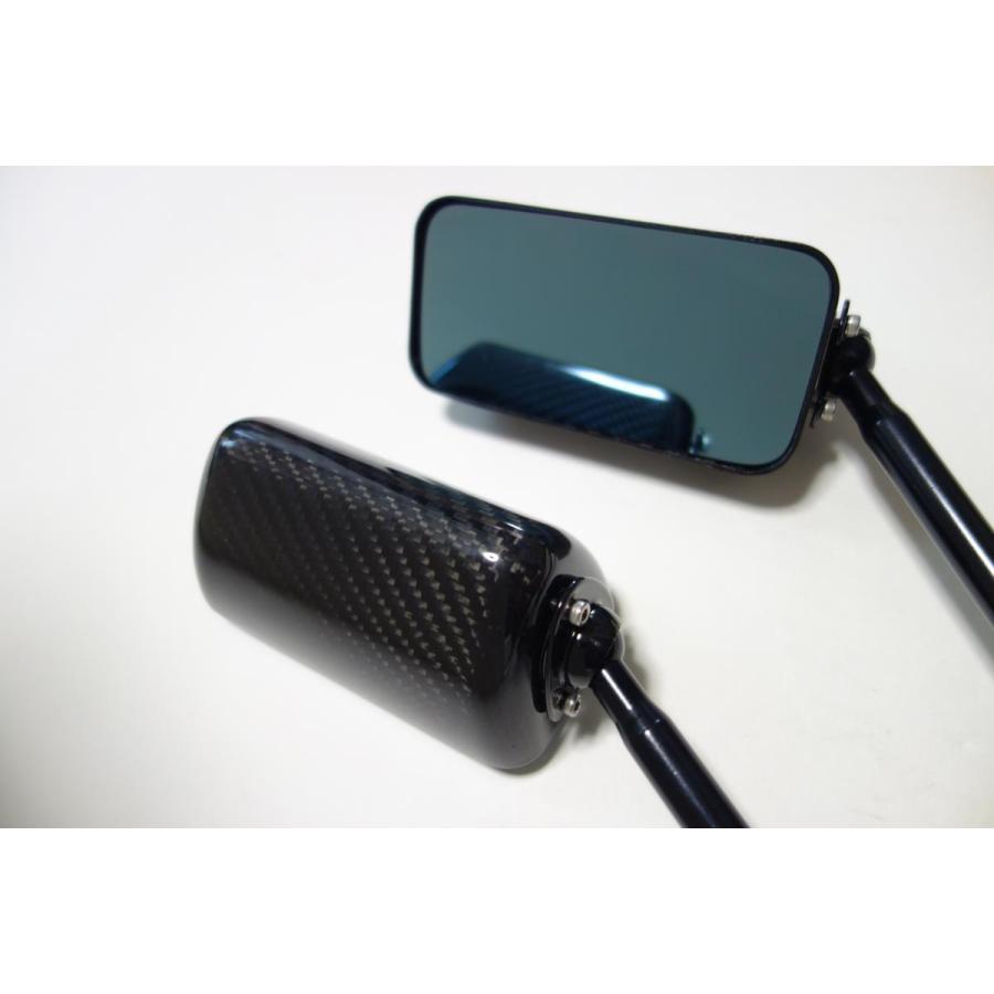 SIMOTA正規品】カーボンバックミラー 【135mm・ブルーレンズ】 正ネジ