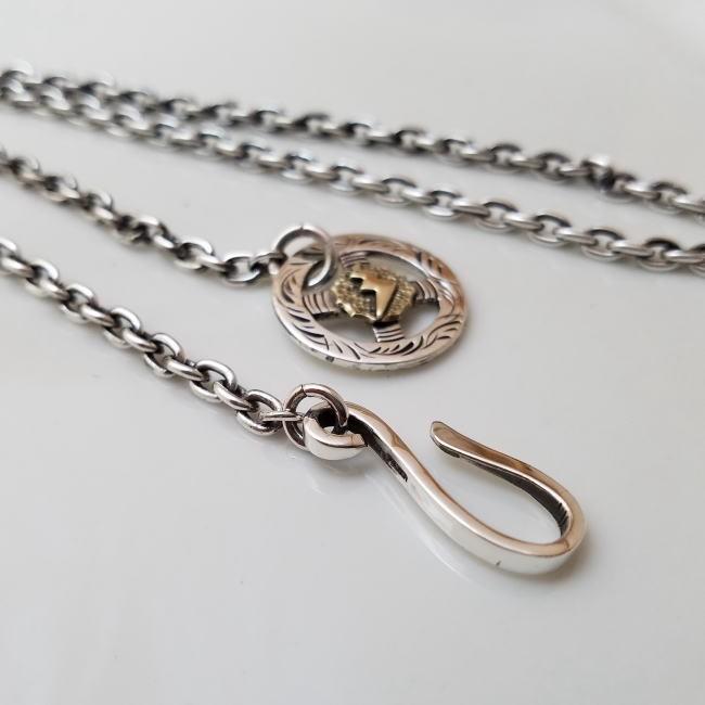 nsvp-005 S字フック 単品 バラ売り チェーン パーツ silver925