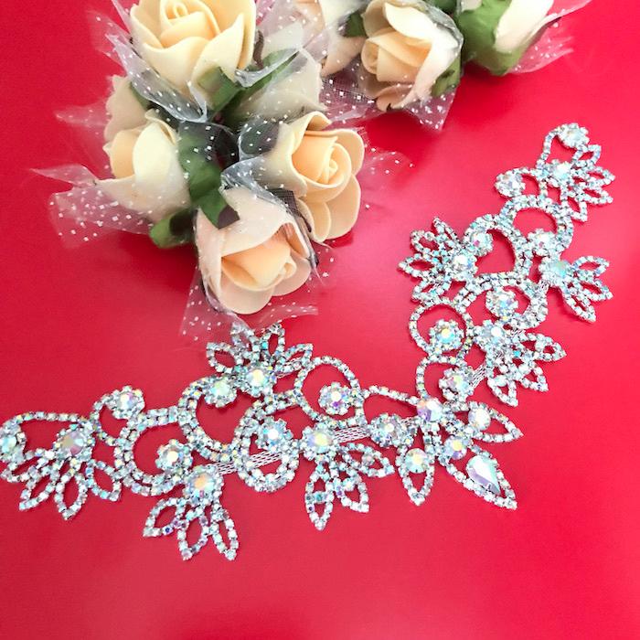 社交ダンス レッスンウェア エル・プラト オーロラストーン装飾