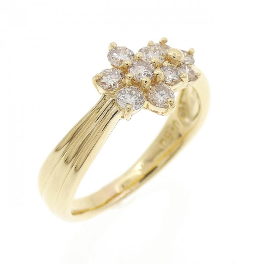 K18YG フラワー ダイヤモンド リング 0.50CT : KOMEHYO ONLINESTORE