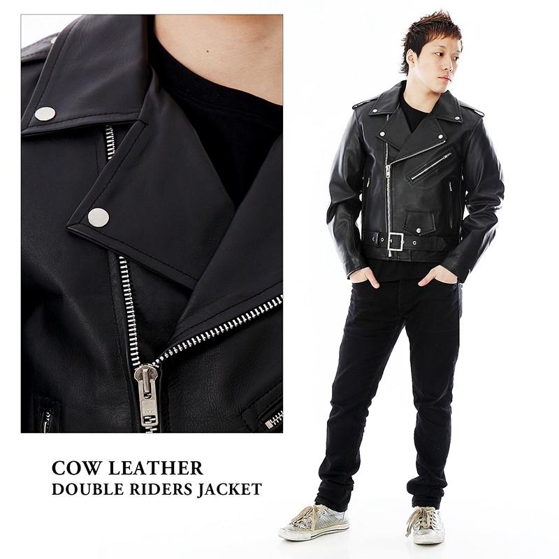 ライダースジャケット 革ジャン レザージャケット メンズ : 本革
