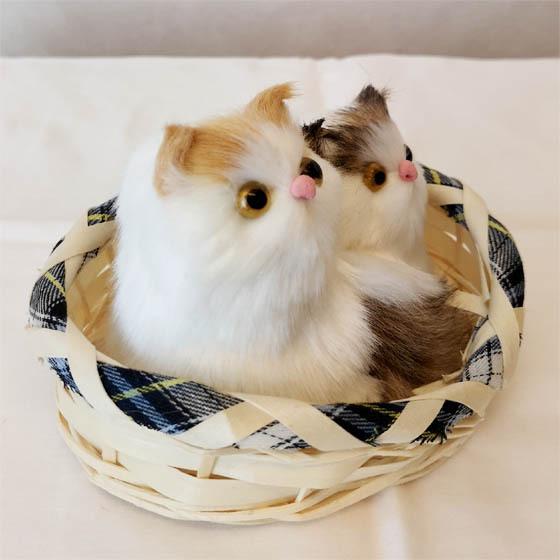 売り尽くしセール】猫ぬいぐるみ ヌイグルミ ねこ ネコ にゃんこ 二匹