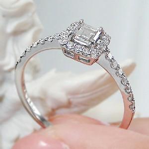 Pt900 カレカット ダイヤモンド リング 0.45ctUP : ジュエリー for you