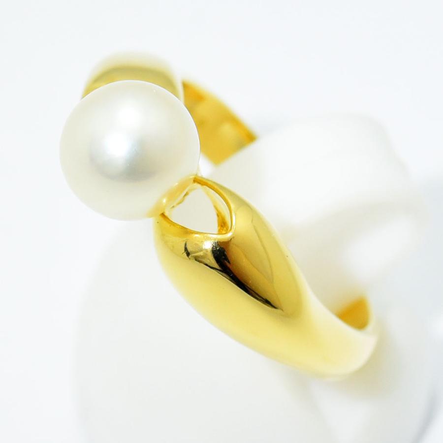 MIKIMOTO（ミキモト） リング 指輪 あこや真珠 7.3mm パール K18 約12