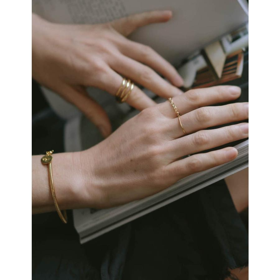 爆買 リング レディース 18金 18k k18 華奢 指輪 ゴールド 細い