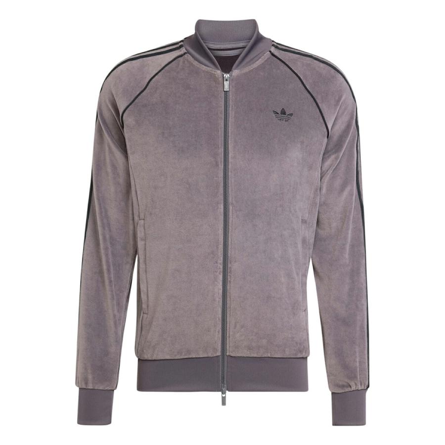 adidas（アディダス） adidas VELOUR SST TRACK TOP GREY STRATA