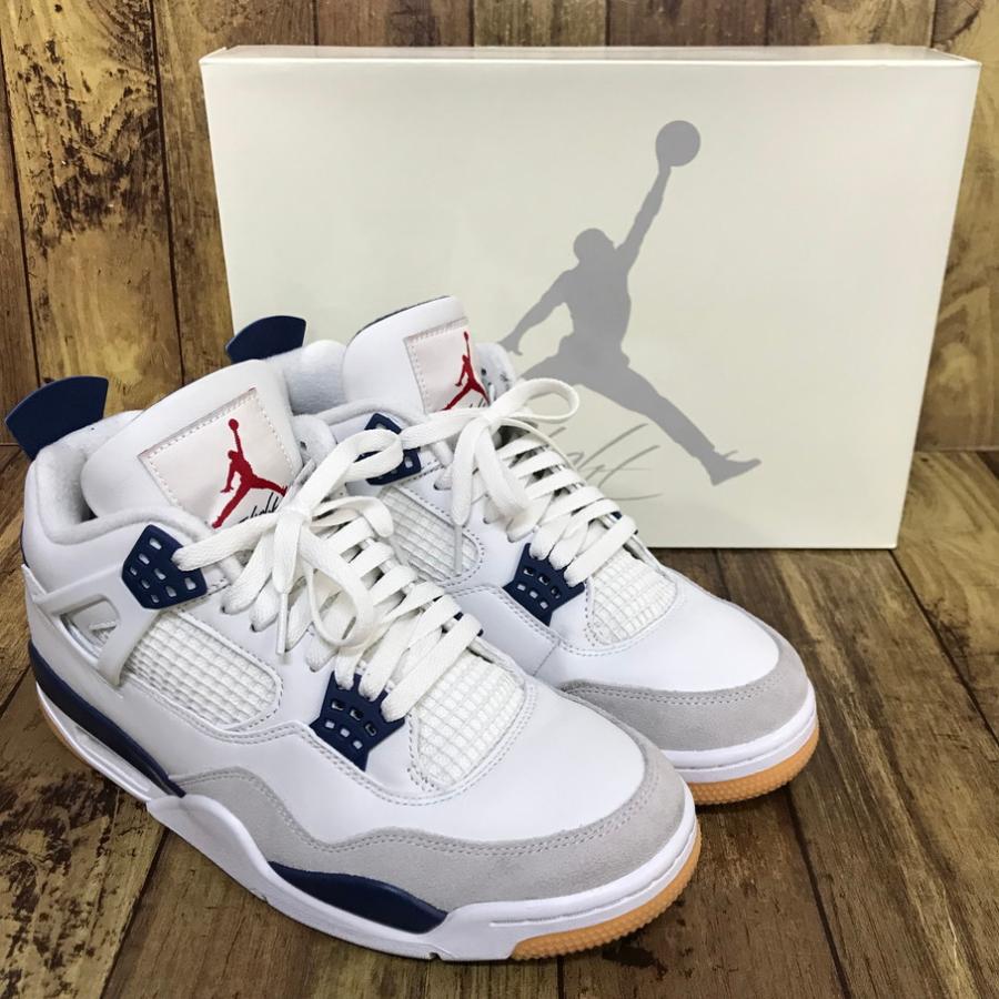 NIKE（ナイキ） NIKE SB AIR JORDAN 4 SUMMIT WHITE / NAVY (ナイキSB