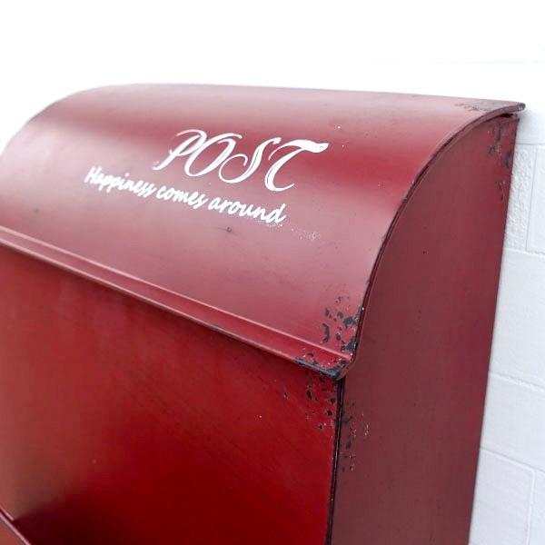ポスト 郵便受け メールボックス 新聞置き おしゃれ レトロ お洒落