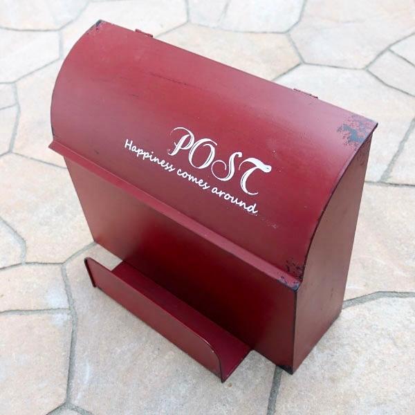 ポスト 郵便受け メールボックス 新聞置き おしゃれ レトロ お洒落