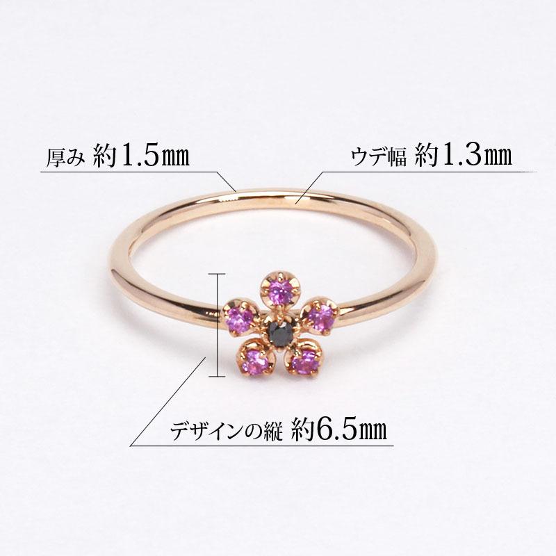 リング ルビーリング ブラックダイヤモンドリング ルビー ブラック