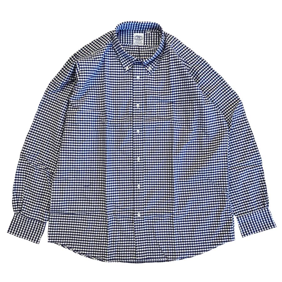 THE BAGGY（バギー） GINGHAM 2 OXFORD L/S BD SHIRTS NAVY ギンガム
